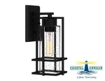 Quoizel Damien Outdoor Wall Light, 1-LIGHT 100 Total Watts, Earth Black. Fixed Price $95.96.