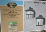 Hampton Bay Exterior Led Porch Wall Black Lanterns - Frosted Glass (2 Pack) New. Fixed Price $47.50.