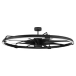 Craftmade 52" Axel, Black/black Blades/frost White - AXL57FB8. Fixed Price $958.00.