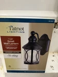 Patriot Lighting Sterling 1-LIGHT Wall Lantern Forged Bronze Outdoor. Fixed Price $40.00.