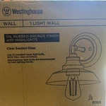 Westinghouse 61165 Oil Rubbed Bronze Finish W/ Highlights, Wall. Fixed Price $49.99.