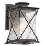 Kichler Argyle Outdoor Wall 1LT 6.5X10.25", Zinc, Clear Seeded - 49743WZC. Fixed Price $209.99.