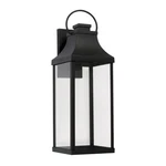 Capital Lighting Bradford 9" Outdoor Wall Lantern, Black 946441BK-GL. Fixed Price $270.00.