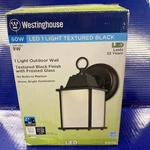 Westinghouse Led Textured Black 1-LIGHT Outdoor Wall Lantern B155. Fixed Price $28.88.