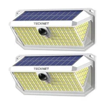 Tecknet 416 Led Solar Powered Outdoor Lights, 270 Angle & 3 Lighting Modes M.... Fixed Price $43.66.