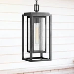 Hinkley Republic 16 3/4" High Black Outdoor Hanging Light. Fixed Price $319.00.