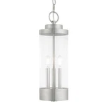 Livex Lighting 20727 Hillcrest 3 7"W Outdoor Mini Pendant - Nickel. Fixed Price $439.96.
