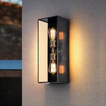 Large Size 2-LIGHT 7IN.X 20IN. Brass Modern Outdoor Wall Lantern With Clear Temp. Fixed Price $138.78.