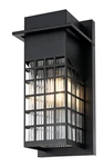Outdoor Wall Sconce Light Fixture Reeded Glass Exterior Porch Patio Walkway 15". Fixed Price $144.03.