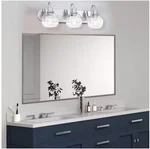 Hukoro 24 In. 3-LIGHT Brush Nickel Finish Vanity Clear Glass Shade. Fixed Price $27.84.