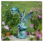 Teresa's Collections Garden Fairy Sculptures & Statues, Outdoor Solar Li. Fixed Price $42.00.