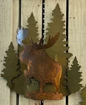 Avalanche Ranch A10728 Forest Image Alaskan Moose Wall Sconce Trees Made In Usa. Fixed Price $199.00.