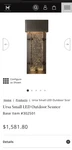 Home Decorators Black Integrated Led Outdoor Seeded Glass Wall Lantern New. Fixed Price $500.00.