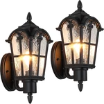 Vintage Outdoor Wall Light Fixtures - Waterproof Porch Lanterns, 2 Pack. Fixed Price $109.99.