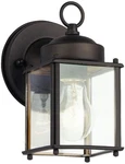 9611OZ Patio Wall Sconce Lantern Outdoor Lighting, 8.25" Height, Bronze 1-LIGHT. Fixed Price $69.99.