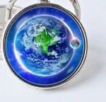 World Globe Sky Earth View Celestial Pendant Sterling 925 Silver 20" Necklace. Fixed Price $17.96.