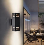 Rrtyo 2-LIGHT Matte Black Outdoor Wall Lamp Lantern Exterior Fixture. Fixed Price $28.97.
