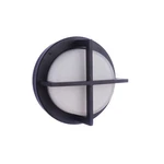 Craftmade Outdoor Large Round Bulkhead, Textured Black/frost White ZA5912-TB. Fixed Price $114.99.