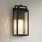 Possini Euro Ralph 15" High Black Metal Water Glass Outdoor Wall Light. Fixed Price $199.99.