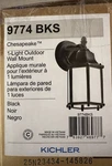 Kichler Lighting 9774BKS Chesapeake Outdoor Wall Black. Fixed Price $35.00.