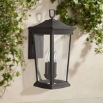 Hinkley Bromley 19 1/4" High Museum Black Outdoor Wall Light. Fixed Price $379.00.