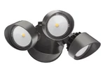 Lithonia Lighting Led Security Outdoor Floodlight, 3 Heads, Photocell, Bronze. Fixed Price $89.99.