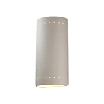 Justice Design Ambiance Big Cyl Perfs Sconce, Clsd Top, Bisq, Incan. Fixed Price $230.00.