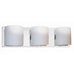 Dainolite Sanctuary Light Vanity Fixture, Chrome, White Frosted V030-3W-PC. Fixed Price $72.00.