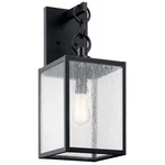 Black Textured One Light Outdoor Wall Mount From The Lahden Collection. Fixed Price $264.99.