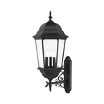 Livex Hamilton 3 Light Large Outdoor Wall Lantern, Textured Black 7566-14. Fixed Price $319.96.