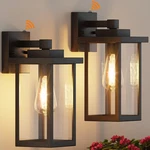 Wihtu Outdoor Porch Lights Fixtures Wall Mount, Dusk To Dawn, Black. Fixed Price $64.57.