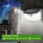 Aootek New Solar Motion Sensor Lights 120 Leds With Reflector. Fixed Price $35.65.