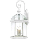 Nuvo Boxwood 3 Light 26" Outdoor Wall W/ Clear Beveled Glass, White 60-4967. Fixed Price $217.99.