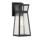 Matte Black One Light Outdoor Wall Lantern From The Millford Collection. Fixed Price $270.00.