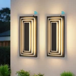 Zsmaiku Dawn To Dusk Outdoor Light Fixture Modern Exterior Wall 3-TIER. Fixed Price $191.41.