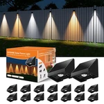 Gvshine 16 Pack Solar Powered Fence Lights Outdoor Wall Mount Decorative. Fixed Price $121.02.