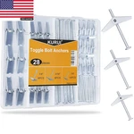 Heavy Duty Hollow Anchors For Drywall Ceiling, Toggle Bolts And Wing Nut Ki. Fixed Price $17.98.