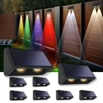 Solar Fence Lights Outdoor 8-PACK, 3000/4000/6000K & Rgb Colors, IP65 Water.... Fixed Price $45.38.