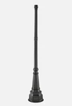 New Z-lite 564P Black 84-1/4"H Fancy Outdoor Streetlight Lamp Aluminum Post. Fixed Price $449.95.