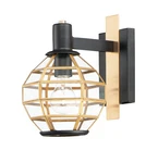 Maxim Heirloom Outdoor Wall Light In Black And Burnished Brass. Fixed Price $120.00.