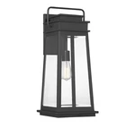 Matte Black Light Outdoor Wall Lantern From The Boone Collection. Fixed Price $464.00.