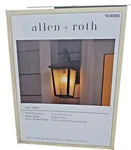 Allen + Roth Mt Airy Outdoor Wall Lantern Matte Black 3-LIGHT 14" New. Fixed Price $21.99.