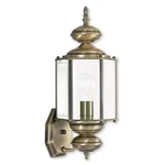 Livex Lighting 2006-01 Outdoor Basics Antique Brass Wall Lantern. Fixed Price $157.99.