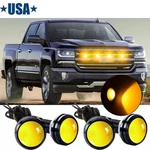 4PCS Amber Led Lights Grille Lighting Kit Universal For Chevy Malibu 2004-2012. Fixed Price $8.99.