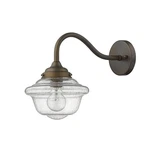 Burnished Bronze Vintage Schoolhouse Outdoor Wall Light. Fixed Price $169.77.