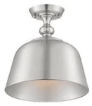 Savoy House 6-3750-1-SN Berg 1-LIGHT 12" Semi-flush Mount Satin Nickel. Fixed Price $95.76.