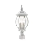 Livex Lighting 7526-13 Outdoor Post Top With Clear Beveled Glass Shades.... Fixed Price $212.78.