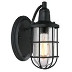 Westinghouse Crestview 1 Wall Light, Textured Black/clear Seeded - 6334700. Fixed Price $89.99.