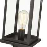 Powder Coat Bronze One Light Outdoor Post Lantern From The Bowton Collection. Fixed Price $149.90.