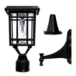 Gama Sonic Prairie Bulb Lamp Outdoor Solar Light Fixture, Pole,pier, & Wall. Fixed Price $111.35.